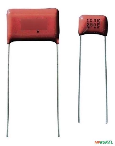 Kit 10 Capacitor De Película 400vcc 0.22uf 10% Panasonic Imagem Kit 10 Capacitor De Película 400vcc 0.22uf 10% Panasonic