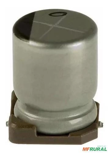 10x Capacitor Eletrolítico Smd 50v 100uf Nichicon Imagem 10x Capacitor Eletrolítico Smd 50v 100uf Nichicon