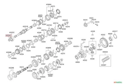 Anel Trava Do Câmbio Hyundai I30 - 4322423450 Imagem Anel Trava Do Câmbio Hyundai I30 - 4322423450