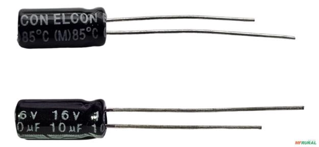 10x Capacitor Eletrolítico 10uf 16v 85ºc Elcon Imagem 10x Capacitor Eletrolítico 10uf 16v 85ºc Elcon