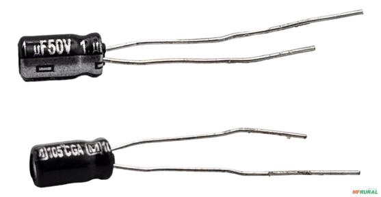 Capacitor Eletrolítico Panasonic 1uf 50v 105°c - 30 Peças Imagem Capacitor Eletrolítico Panasonic 1uf 50v 105°c - 30 Peças