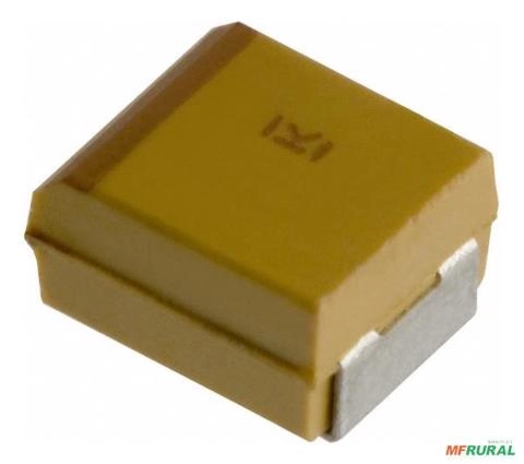 Capacitor De Tântalo Smd 10uf 16v Case B Kemet - 10 Peças Imagem Capacitor De Tântalo Smd 10uf 16v Case B Kemet - 10 Peças