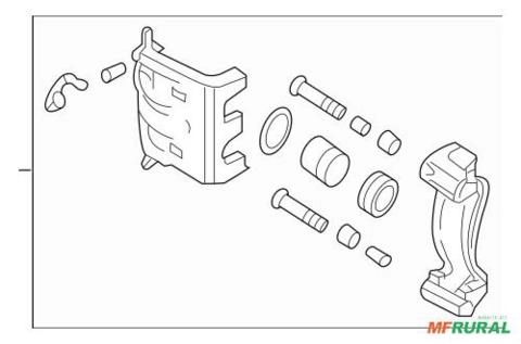 Pinça De Freio Dianteiro Ld Tucson Imagem Pinça De Freio Dianteiro Ld Tucson