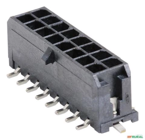 Conector Header Micro-fit 3.0 16p 3mm 43045 Molex Imagem Conector Header Micro-fit 3.0 16p 3mm 43045 Molex