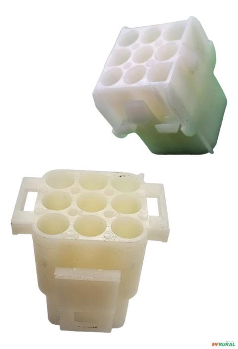 Kit Conector 9 Vias Macho E Fêmea Hilok Universal -3 De Cada - Cor: Branco Imagem Kit Conector 9 Vias Macho E Fêmea Hilok Universal -3 De Cada - Cor: Branco