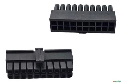 Plug Conector Molex 43045-1009 Microfit 3.0 - Cor: Preto Imagem Plug Conector Molex 43045-1009 Microfit 3.0 - Cor: Preto
