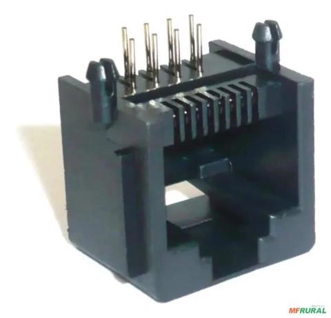 20x Conector Modular Fêmea Rj45 P/ Placa De Circuito Tfn-88p - Voltagem: N/A Imagem 20x Conector Modular Fêmea Rj45 P/ Placa De Circuito Tfn-88p - Voltagem: N/A