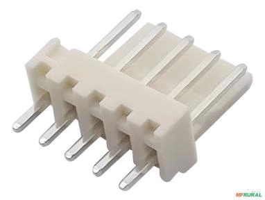 25x Conector Kk Macho 2,54mm 5 Vias 180° Molex - Cor: Bege Imagem 25x Conector Kk Macho 2,54mm 5 Vias 180° Molex - Cor: Bege