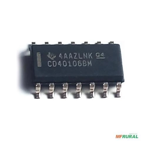 10x Ci Porta Lógica Inversora - Cd40106 6 Inversores Cmos Imagem 10x Ci Porta Lógica Inversora - Cd40106 6 Inversores Cmos