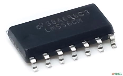 10x Ci Lm556cm Timer Duplo Smd Soic-14 Imagem 10x Ci Lm556cm Timer Duplo Smd Soic-14