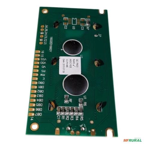 Display Lcd 16x2 Com Backlight Verde - Padrão Hd44780 Imagem Display Lcd 16x2 Com Backlight Verde - Padrão Hd44780