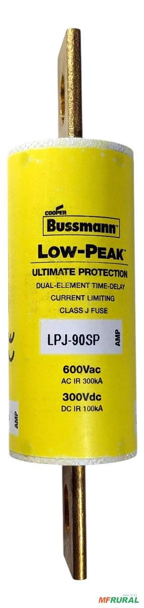 Fusível Eaton Bussmann Classe J 90 A - Lpj-90sp - Gama de voltagem: 600V Imagem Fusível Eaton Bussmann Classe J 90 A - Lpj-90sp - Gama de voltagem: 600V