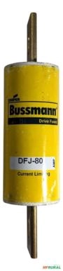 Fusível Eaton Bussmann 80 A Classe J - Dfj-80 - Gama de voltagem: 600V Imagem Fusível Eaton Bussmann 80 A Classe J - Dfj-80 - Gama de voltagem: 600V