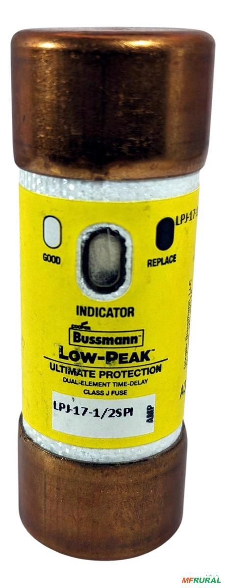 Fusível Eaton Bussmann Classe J 17,5 A - Lpj-17-1/2sp - Gama de voltagem: 600V Imagem Fusível Eaton Bussmann Classe J 17,5 A - Lpj-17-1/2sp - Gama de voltagem: 600V