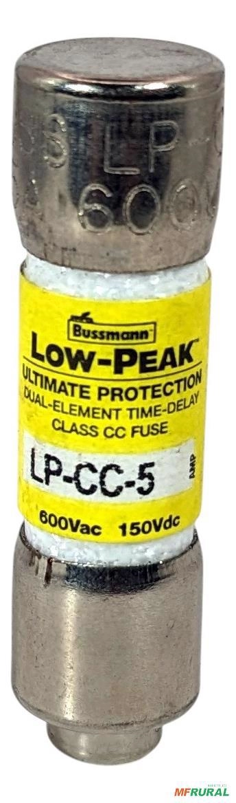 Fusível Eaton Bussmann Classe Cc 5 A - Lp-cc-5 - Gama de voltagem: 600V Imagem Fusível Eaton Bussmann Classe Cc 5 A - Lp-cc-5 - Gama de voltagem: 600V