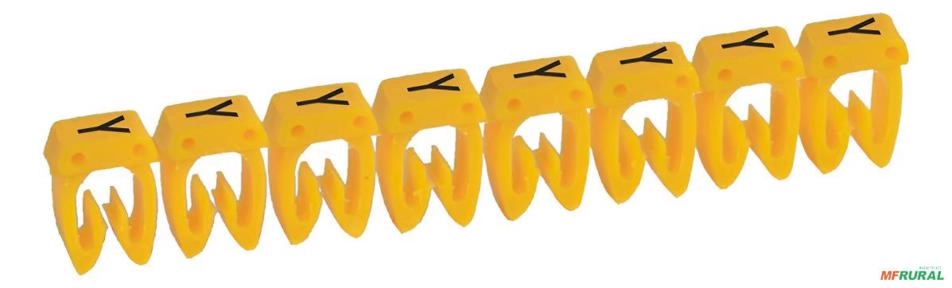 Identificador P/ Condutores Fios Cabos Seção 0,15 A 0,5mm2 - Caracter: Y Imagem Identificador P/ Condutores Fios Cabos Seção 0,15 A 0,5mm2 - Caracter: Y