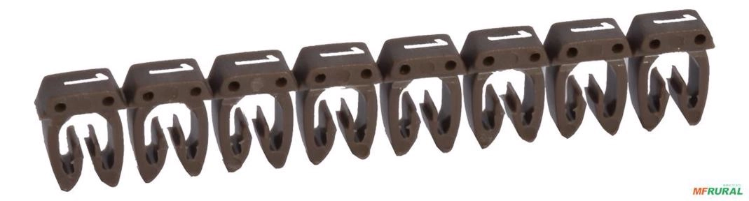 Identificador P/ Condutores Fios Cabos Seção 0,15 A 0,5mm2 - Caracter: 1 Imagem Identificador P/ Condutores Fios Cabos Seção 0,15 A 0,5mm2 - Caracter: 1