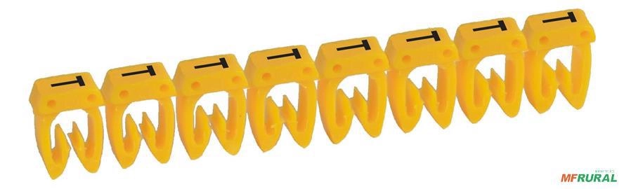 Identificador P/ Condutores Fios Cabos Seção 1,5 A 2,5mm2 - Caracter: T Imagem Identificador P/ Condutores Fios Cabos Seção 1,5 A 2,5mm2 - Caracter: T