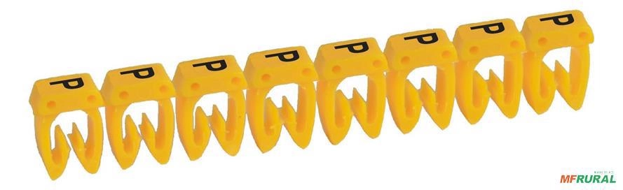 Identificador P/ Condutores Fios Cabos Seção 0,15 A 0,5mm2 - Caracter: P Imagem Identificador P/ Condutores Fios Cabos Seção 0,15 A 0,5mm2 - Caracter: P