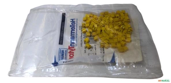 Anilha Marcador Número Letra Amarelo P/ Cabo 2,0-5,0mm - Caracter: 2 Imagem Anilha Marcador Número Letra Amarelo P/ Cabo 2,0-5,0mm - Caracter: 2