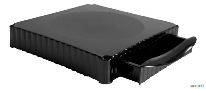 Suporte De Monitor Com Gaveta Preto Empilhável (Usado) - Cor: Preto Imagem Suporte De Monitor Com Gaveta Preto Empilhável (Usado) - Cor: Preto