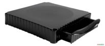 Suporte De Monitor Com Gaveta Preto Empilhável (Usado) - Cor: Preto Imagem Suporte De Monitor Com Gaveta Preto Empilhável (Usado) - Cor: Preto
