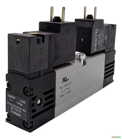 Válvula Solenoide Festo VSVA-B-P53E-H-A2-1C1 5/3 Vias Centro Escape 24V DC 18mm ISO 15407-1 - Pronta Entrega - Voltagem: 24 Vdc Imagem Válvula Solenoide Festo VSVA-B-P53E-H-A2-1C1 5/3 Vias Centro Escape 24V DC 18mm ISO 15407-1 - Pronta Entrega - Voltagem: 24 Vdc