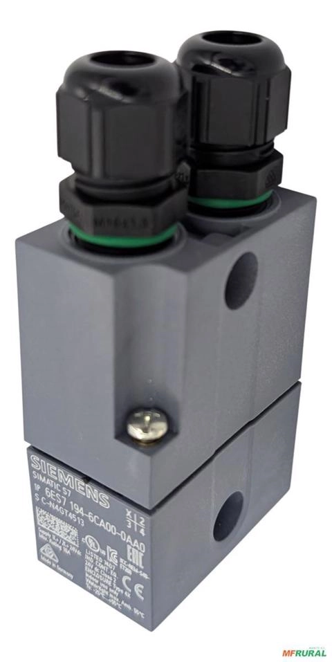 Bloco de Terminais Siemens Simatic DP para ET 200Eco PN 10A 6ES7194-6CA00-0AA0 Original Imagem Bloco de Terminais Siemens Simatic DP para ET 200Eco PN 10A 6ES7194-6CA00-0AA0 Original