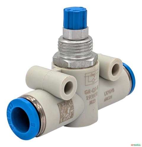 Válvula Reguladora de Fluxo Unidirecional Festo GR-QS-8 193970 Conexão 8mm Montagem em Linha Pneumática Original - Voltagem: N/A Imagem Válvula Reguladora de Fluxo Unidirecional Festo GR-QS-8 193970 Conexão 8mm Montagem em Linha Pneumática Original - Voltagem: N/A
