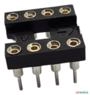 10x Conector Soquete Torneado 8 Pinos - Dip-8 - Cromatek - Cor: Preto Imagem 10x Conector Soquete Torneado 8 Pinos - Dip-8 - Cromatek - Cor: Preto