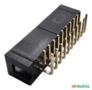 10x Conector Idc Macho 20 Pinos 90° Para Pci - 2x10 Vias Preto Imagem 10x Conector Idc Macho 20 Pinos 90° Para Pci - 2x10 Vias Preto