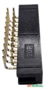 10x Conector Idc Macho 20 Pinos 90° Para Pci - 2x10 Vias Preto Imagem 10x Conector Idc Macho 20 Pinos 90° Para Pci - 2x10 Vias Preto