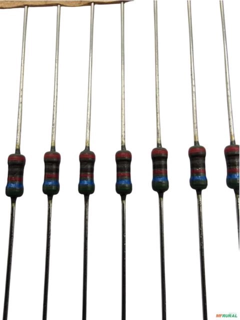 Kit 100 Resistor Metal Filme 21.1k 0,25% 1/4w Precisão Imagem Kit 100 Resistor Metal Filme 21.1k 0,25% 1/4w Precisão