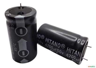 Capacitor Eletrolítico 4700uf 50v - Snap - Hitano - 4 Peças Imagem Capacitor Eletrolítico 4700uf 50v - Snap - Hitano - 4 Peças