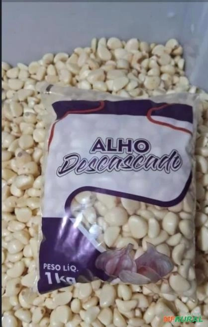 ALHO DESCASCADO Imagem ALHO DESCASCADO