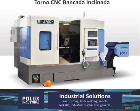 Torno Bancada Inclinada CNC BR570DY Imagem Torno Bancada Inclinada CNC BR570DY
