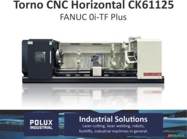Torno CNC CK61125 Horizontal Imagem Torno CNC CK61125 Horizontal