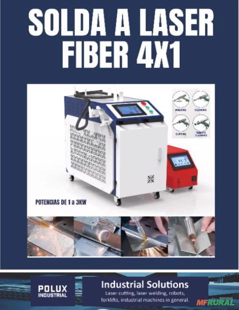 Máquina da Solda a Laser Fiber 4x1 - Solda, corta, limpa e acabamento. Imagem Máquina da Solda a Laser Fiber 4x1 - Solda, corta, limpa e acabamento.