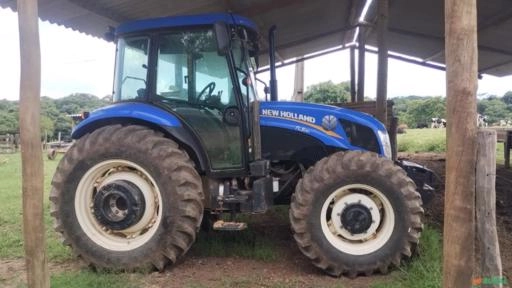 Trator New Holland TL5 80cv Cabinado Imagem Trator New Holland TL5 80cv Cabinado