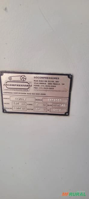 COMPRESSOR PARAFUSO DE 60HP E DE 20HP Imagem COMPRESSOR PARAFUSO DE 60HP E DE 20HP