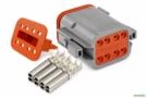 Conector Deutsch 8 Vias (Fêmea) DT06-8S Imagem Conector Deutsch 8 Vias (Fêmea) DT06-8S