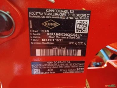 Semeadeira de tRigo Select Kuhn 21 Linhas - Ano 2022 Imagem Semeadeira de tRigo Select Kuhn 21 Linhas - Ano 2022