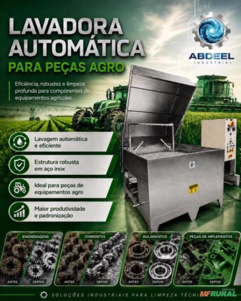 Lavadora Automática para Peças Agro Imagem Lavadora Automática para Peças Agro