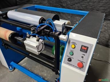 Rebobinadeira de filme stretch Semi Automatica Imagem Rebobinadeira de filme stretch Semi Automatica