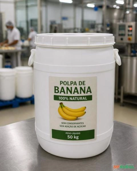 Polpa de banana Natural Imagem Polpa de banana Natural