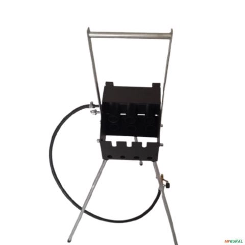 Aquecedor / Flambador / Fogareiro / Forja para Marca de Gado – 3 Marcadores Imagem Aquecedor / Flambador / Fogareiro / Forja para Marca de Gado – 3 Marcadores