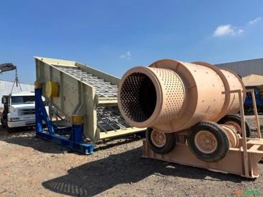 Peneira Rotativa Trommel Faço 3,00 x 1,50 metros Imagem Peneira Rotativa Trommel Faço 3,00 x 1,50 metros