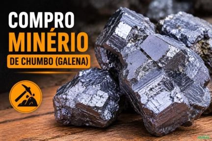 COMPRO MINÉRIO DE CHUMBO/GALENA Imagem COMPRO MINÉRIO DE CHUMBO/GALENA