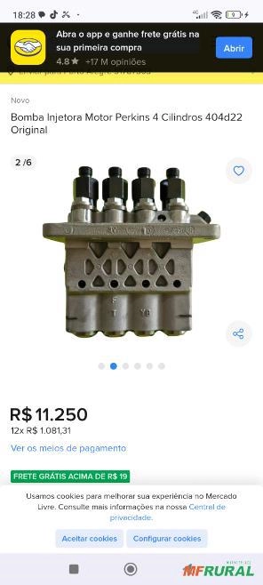 Vendo bomba , radiador.alternador, arranque jcb1cx motor Perkins série 400 o radiador é novo Imagem Vendo bomba , radiador.alternador, arranque jcb1cx motor Perkins série 400 o radiador é novo