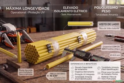 Vareta para Cerca Elétrica Ø 10 mm Imagem Vareta para Cerca Elétrica Ø 10 mm